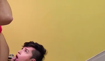 Cruising with Twink From the Building Who Loves to Suck Cock