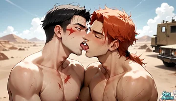 Unleash the Gay Muscle Cumshot Storm in the Desert - the Greatest and Hottest XXX!