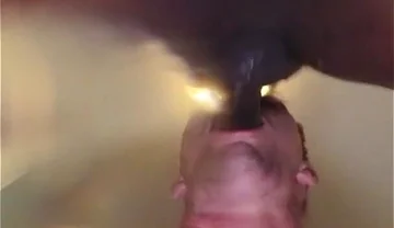 Big Dan Gags Sucking My Dick