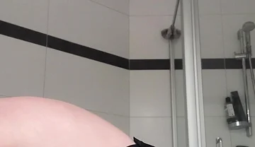 Straight Boy in Black Sexy Lingerie