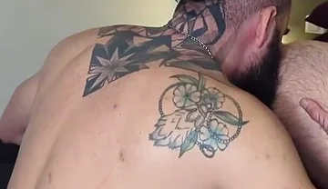 Bearded Master Uses Sub, Hairy Slut with a Bubble Butt in a Thong