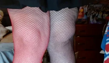 Fat Crossdressing Sissy gets low while dancing