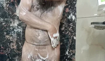 Indian Desi Man Sex and Show Shower Shoe and Masturbation