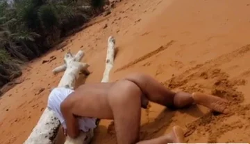 Ladysilva Naked on the Beach with a Lot of Horny Ass