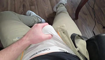 POV College Pump! Muscular Stepdaddy Hardens Thick Cock & Jerks - Follow on X Phantomgentx