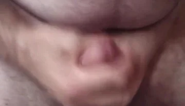 Handsome Mature Chubby with Big Fat Cock Masturbating with His Very Hard Cock Until He Cums a Lot