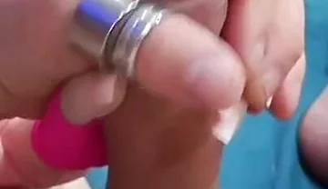 Handjob with French Manicure Fetish