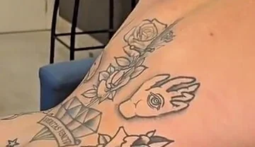 Big Tattooed Guy with a Tight Ass