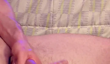 Jerk off See a Little Precum Then See Big Bust at End of Go Down Back of My Hand