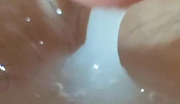 Deep Navel Turns Into a Reservoir of Cum.