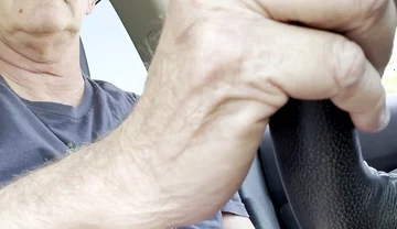 Stepdaddy Jerks in While Driving