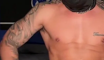 Masked Jerking off, Masked Masturbation Until Cum Huge Cumshot ortizjona