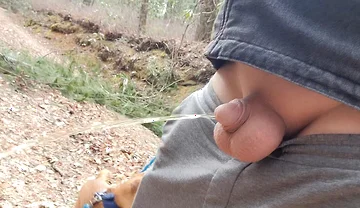 Small Cock in Car to Piss Outside Plus My Ass and Balls