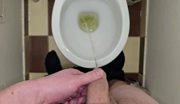 Pissing to the Toilet