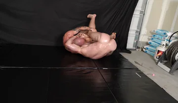 Oiled Nude Muscle Wrestling