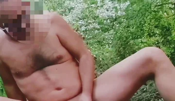 Woodland Buttplug with Masturbation & Cum