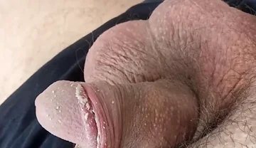 Watch my beautiful white cock shine.