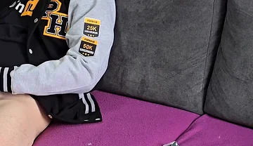 Horny Man Masturbating Until He Loses Control and Cums so Hard