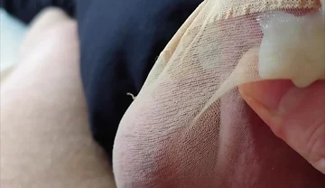 The Stocking, My Penis and Its Cum