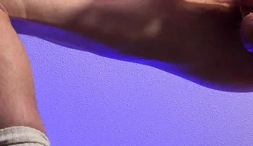 Start in Captain Stance with Camera Facing up at Me so You See Low Hanging Balls