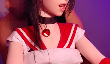 Tifa in Sailor Mars Cosplay Rough Doggy Filled with Creampies & Undercam 🥰