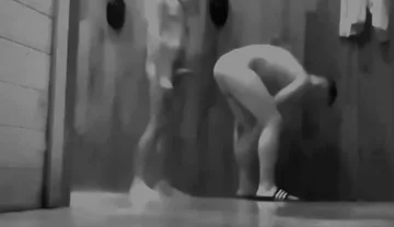 Amateur Guys Caught Having Fun in the Gym's Public Shower