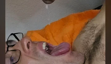 POV Cumswallow Slave Dripping Warm Cum