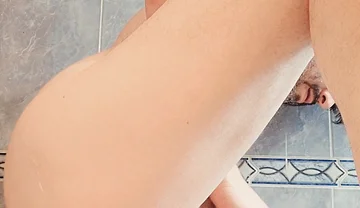 Bathroom Dildo and Cum