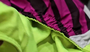 Cum in the Gusset of Nike Tempo Shorts