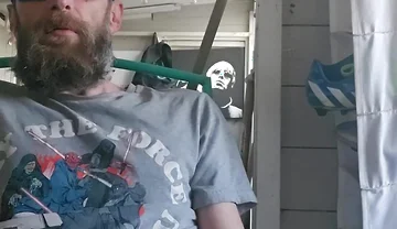 Smoking Fetish Masturbation at the Allotment