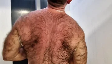 Hairy Jack Taking a Shower