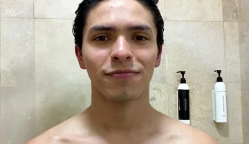 Flexing My Muscles in the Showers