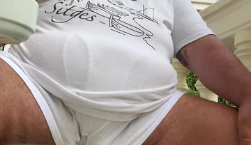 Grandpas Big Penis at Home and Huge Balls