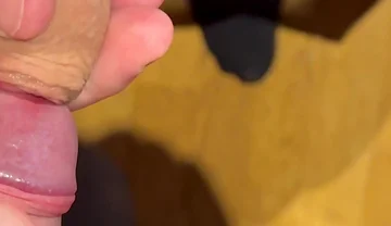 String Two Uncut Juicy Cocks Together and Play with the Foreskin