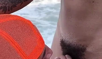 Public Gay Group Bareback Sex Beach Bangout!