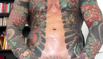Tattooed Spanish Male