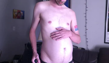 Young Mans Belly Turns Into a Orb