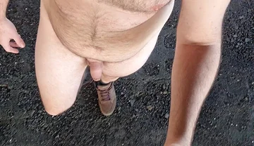 Walking All Naked Outdoors