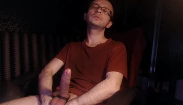 He Enjoys Masturbation by Jerking off His Big Cock