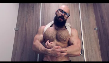 Pec God. Listen to My Hard Breathing and Look at My Bulging Muscles