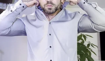 Young Man in a Shirt Jerks off