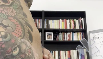 Young Man Masturbates in the Office