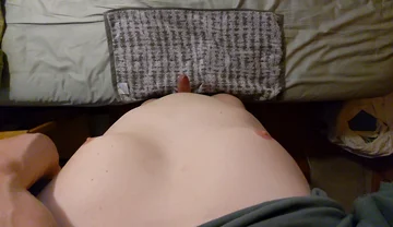Hands-free Edging: Wide Angle POV Horny Air Humping by Hairless Virgin with Phimosis