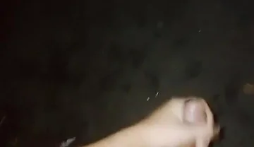 Waiting for Stepdad in the Dark. Cuming on the Street!