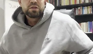 Young Man Masturbates in His Office