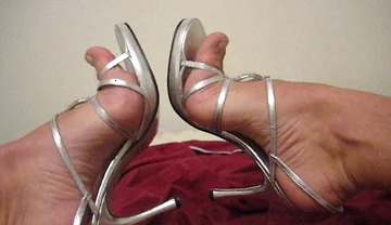 Jacking off in Brittany's Pretty Heels and Cumming