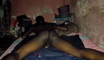 African Black Guy Having a Fruitful Masturbation