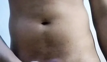The Handsome Boy Is Masturbating with His Hands