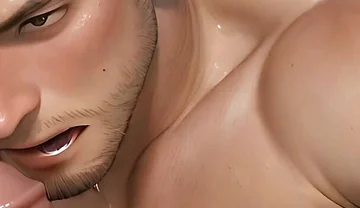 This Rugged Guy Jerking off with Intense Expression Will Drive You Wild