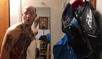 Face Tatted Masturbator